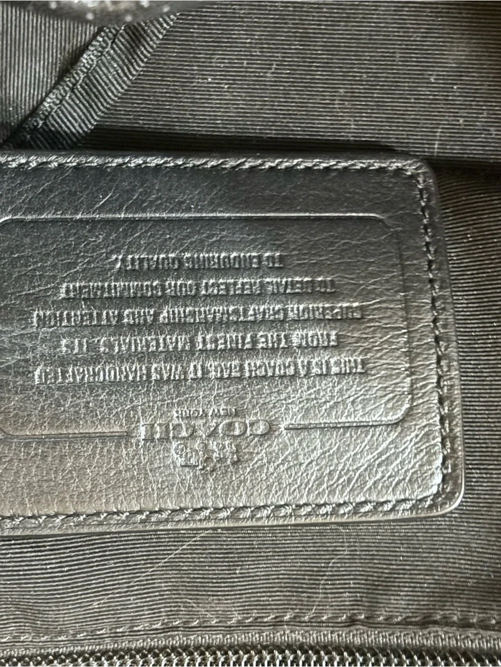 Coach Leather Travel Duffel Bag - Black